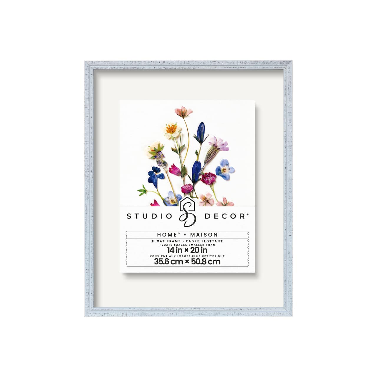 6 Pack: Home™ White Distressed Float Frame by Studio Décor®